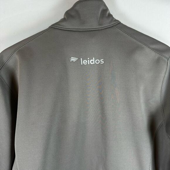 Eddie Bauer Leidos Full Zip Gray Weather Resist Soft Shell Jacket Mens Size XL - Picture 9 of 16